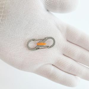 Mini S Carabiner Ultra Lightweight Small Camping Hook Silver