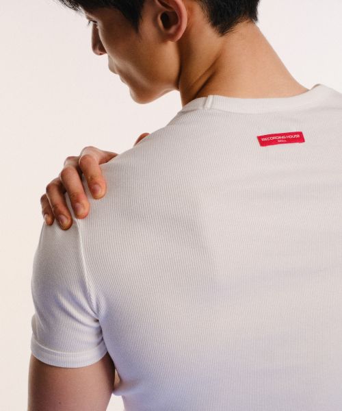 recordinghouse REC TRIANGLE HALF SLEEVE [WHITE]