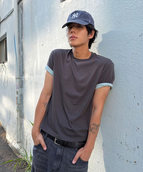 sovermentwithlomort Dryer Safe 3-Way Roll-Up Layered Soft T-Shirt [9 Colors]